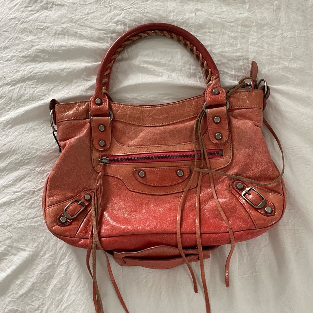 Coral Classic Balenciaga Bag
